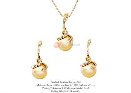 Gold Plated | Pearl Pendant Sets